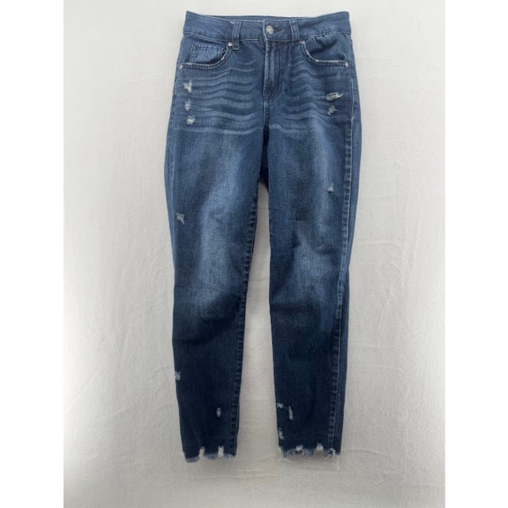 REWASH Brand Los Angeles Size 1 High Rise Vintage Skinny Leg Raw‎ Hem